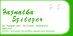 hajnalka szilczer business card